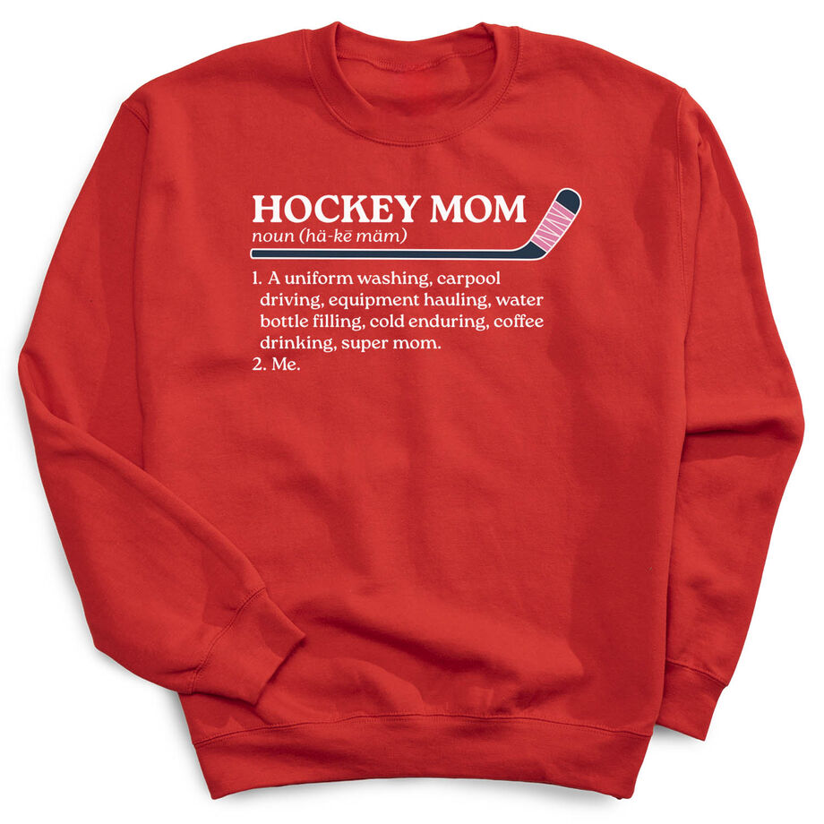 Hockey Crewneck Sweatshirt - Hockey Mom Definition