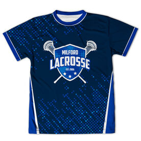 Custom Team Short Sleeve Velocitee Shooter T-Shirt - Guys Lacrosse 