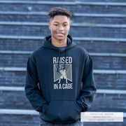 Guys Lacrosse Hooded Sweatshirt - Raised In The Cage