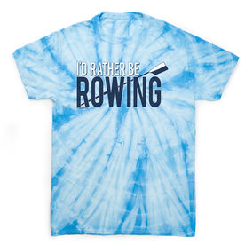 Crew Short Sleeve T-Shirt - I'd Rather Be Rowing Tie Dye