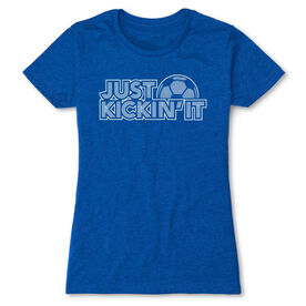 Soccer Women's Everyday Tee - Just Kickin' It