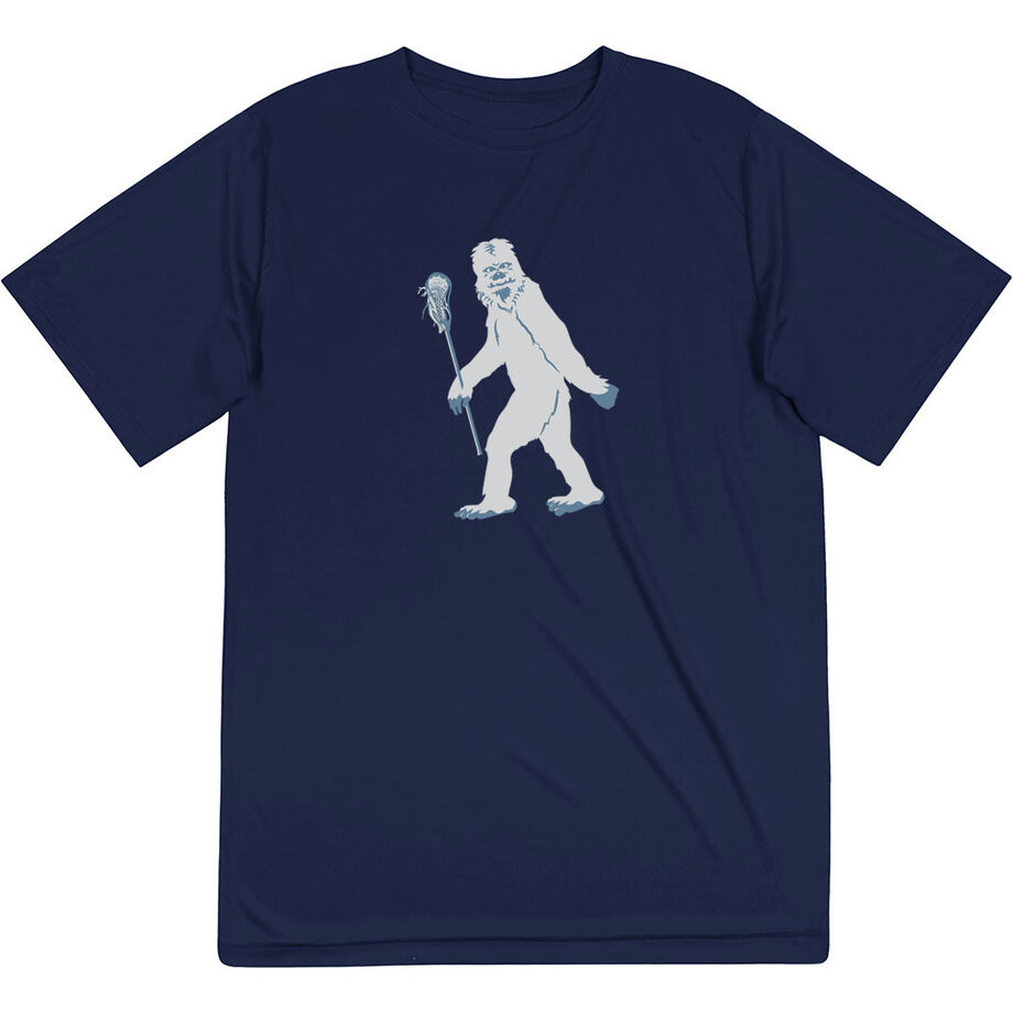 Guys Lacrosse Short Sleeve Performance Tee - Yeti - Personalization Image
