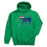 Hockey Hooded Sweatshirt - Christmas Dog