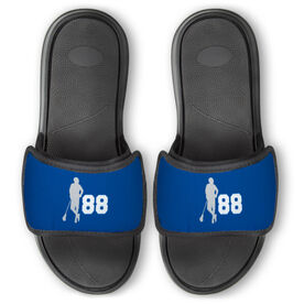 Guys Lacrosse Repwell&reg; Slide Sandals - Latitude Lax Player with Number