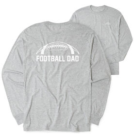 Football Tshirt Long Sleeve - Football Dad (Back Design)