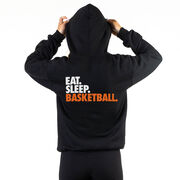 Basketball Hooded Sweatshirt - Eat. Sleep. Basketball. (Back Design)