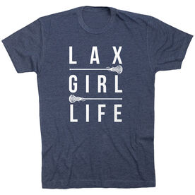 Girls Lacrosse Short Sleeve T-Shirt - Lax Girl Life