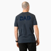 Baseball Short Sleeve T-Shirt - Baseball Dad Silhouette (Back Design)