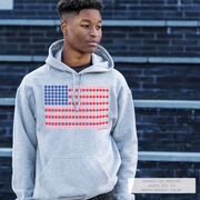 Baseball Hooded Sweatshirt - Patriotic Baseball