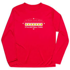 Softball Long Sleeve Performance Tee - 24-7 Softball