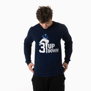 Baseball Tshirt Long Sleeve - 3 Up 3 Down 