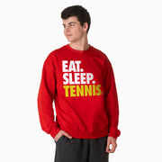 Tennis Crewneck Sweatshirt - Eat Sleep Tennis (Bold)