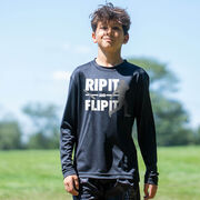 Baseball Long Sleeve Performance Tee - Rip It Flip It