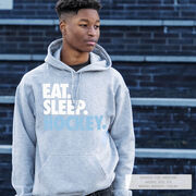 Hockey Hooded Sweatshirt - Eat. Sleep. Hockey.