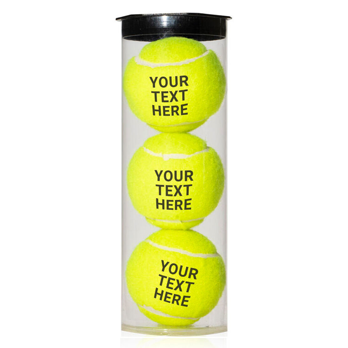 Single or 3 Ball Can ChalkTalkSPORTS Personalized Printed Tennis Ball Team Name and Year 
