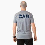 Baseball Short Sleeve T-Shirt - Baseball Dad Silhouette (Back Design)