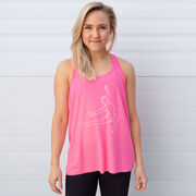 Gymnastics Flowy Racerback Tank Top - Gymnast Sketch