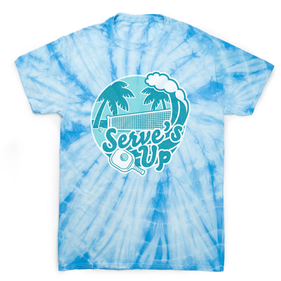 Pickleball Short Sleeve T-Shirt - Serve's Up Tie Dye