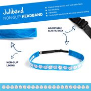 Volleyball Juliband Non-Slip Headband - Volleyball Stripe Blue