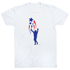 Guys Lacrosse Short Sleeve T-Shirt - USA Spirit