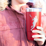 Girls Lacrosse 20 oz. Double Insulated Tumbler - Player Silhouette