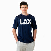 Guys Lacrosse Short Sleeve Performance Tee - I'd Rather Lax