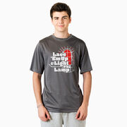 Hockey Short Sleeve Performance Tee - Lace 'Em Up And Light The Lamp