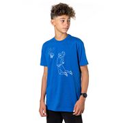 Basketball Short Sleeve T-Shirt - Basketball Player Sketch