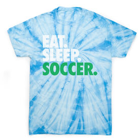 Soccer Short Sleeve T-Shirt - Eat. Sleep. soccer Tie Dye