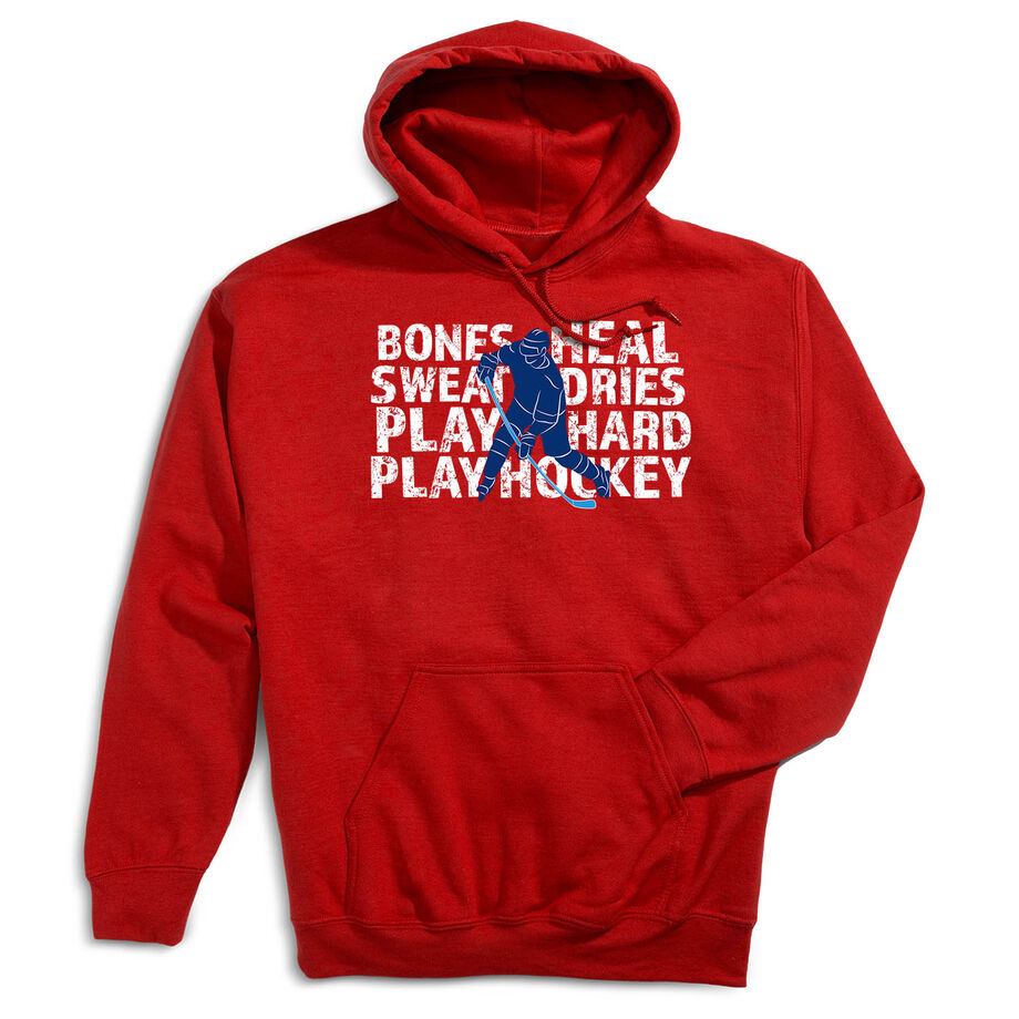 Hockey Hooded Sweatshirt - Bones Heal Hockey