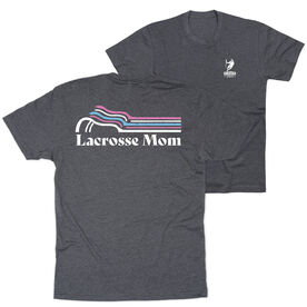 Lacrosse Short Sleeve T-Shirt - Lacrosse Mom Sticks (Back Design)