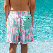 Baseball Swim Trunks - Coast To Coast