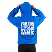 Hockey Hooded Sweatshirt - You Can Find Me At The Rink (Back Design)