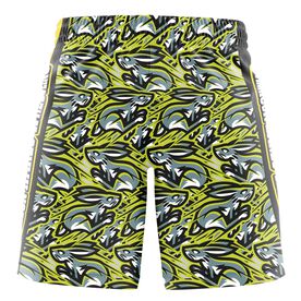 Custom Team Shorts - Wrestling Logo Overlap