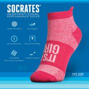 Socrates&reg; Woven Performance Sock - It's a Girl