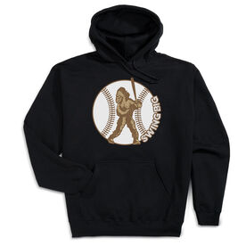 Baseball Hooded Sweatshirt - Baseball Bigfoot