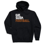 Football Hooded Sweatshirt - Eat. Sleep. Football. [Adult X-Large/Black] - SS
