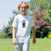 Hockey Short Sleeve Performance Tee - Puck The Hockey Dog
