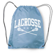 Lacrosse Crossed Sticks Drawstring Backpack