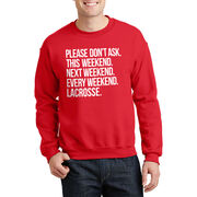 Lacrosse Crewneck Sweatshirt - All Weekend Lacrosse