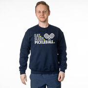 Pickleball Crewneck Sweatshirt - Eat. Sleep. Pickleball