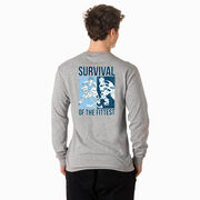 Hockey Tshirt Long Sleeve - Survival of the Fittest (Back Design)