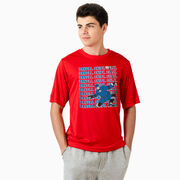 Hockey Short Sleeve Performance Tee - Dangle Snipe Celly Player