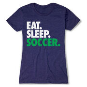 Soccer Women's Everyday Tee - Eat. Sleep. Soccer.