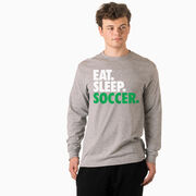 Soccer Tshirt Long Sleeve - Eat. Sleep. Soccer