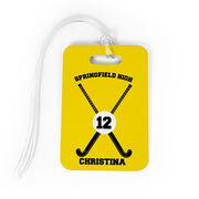 Field Hockey Bag/Luggage Tag - Personalized Team Crossed Sticks