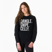 Hockey Tshirt Long Sleeve - Dangle Snipe Celly Words