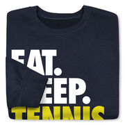 Tennis Crew Neck Sweatshirt - Eat Sleep Tennis (Bold)