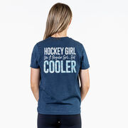 Hockey T-Shirt Short Sleeve - Hockey Girls Are Cooler (Back Design)