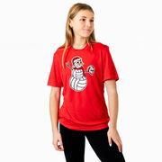 Volleyball Short Sleeve Performance Tee - Serving Holiday Cheer
